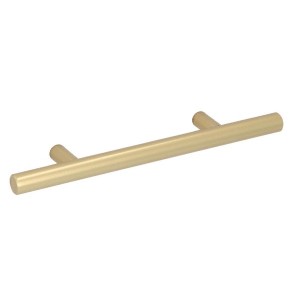 Möbelgriff Satin Gold Rohr gerade 96mm (5 Stück)