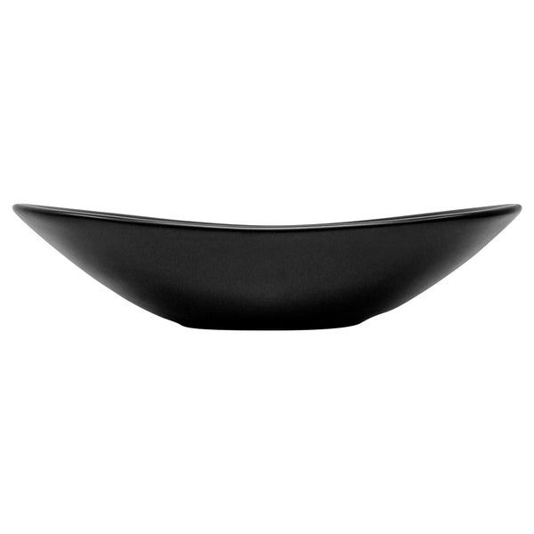 ML-Design Waschbecken aus Keramik in Schwarz matt 63 x 36 x 15,5 cm mit Ablaufgarnitur, Ovale Aufsatzwaschbecken, Moderne Waschtisch Waschschale Waschplatz Handwaschbecken, für Badezimmer / Gäste-WC