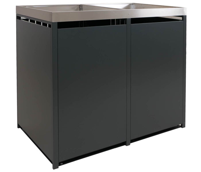 Gartenspüle mit Unterschrank aus Metall