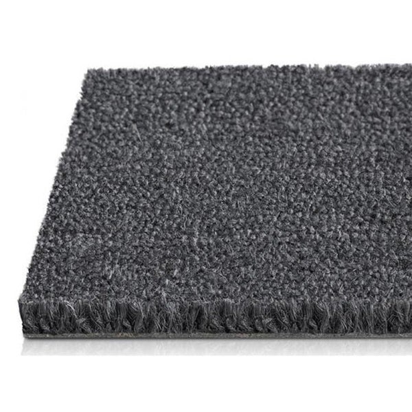 FLOORDIREKT Fußmatte Kokos - Eingangsmatte aus Kokos - Fußabtreter - Grau - 24 mm - 40 x 60 cm