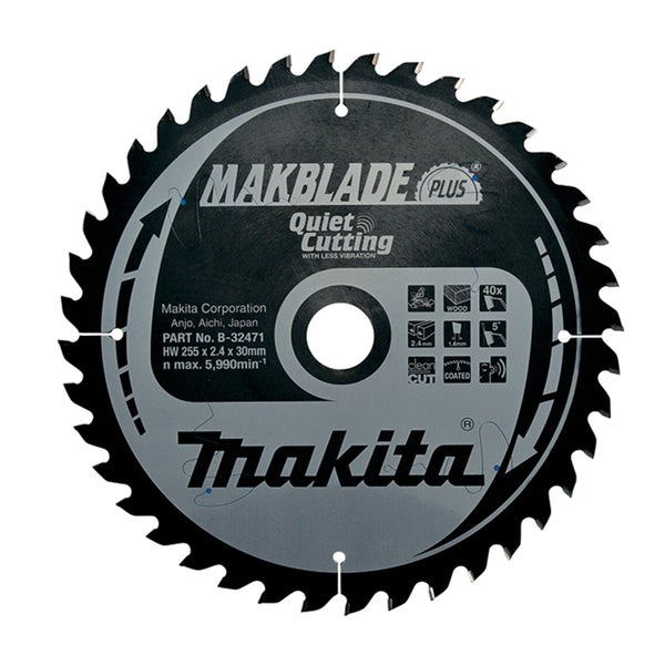 Makita Makblade Plus Sägeblatt, 255 x 2,4 x 30 Millimeter