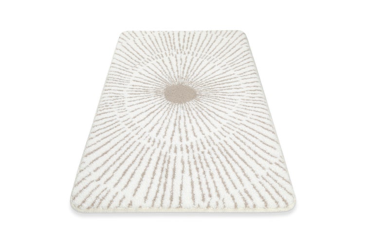 Badteppich Weiß Beige Jasbeer WECONhome Basics 80x150 cm