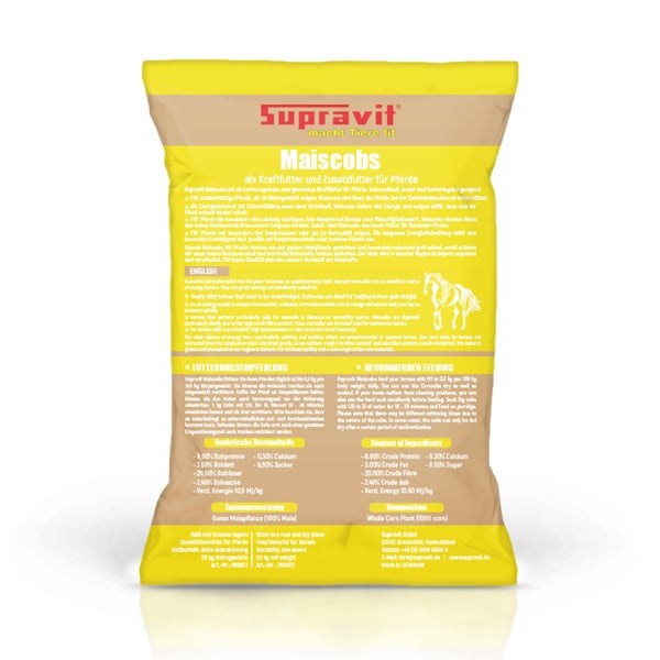 Supravit Maiscobs Pferdefutter im 20 Kilogramm Sack