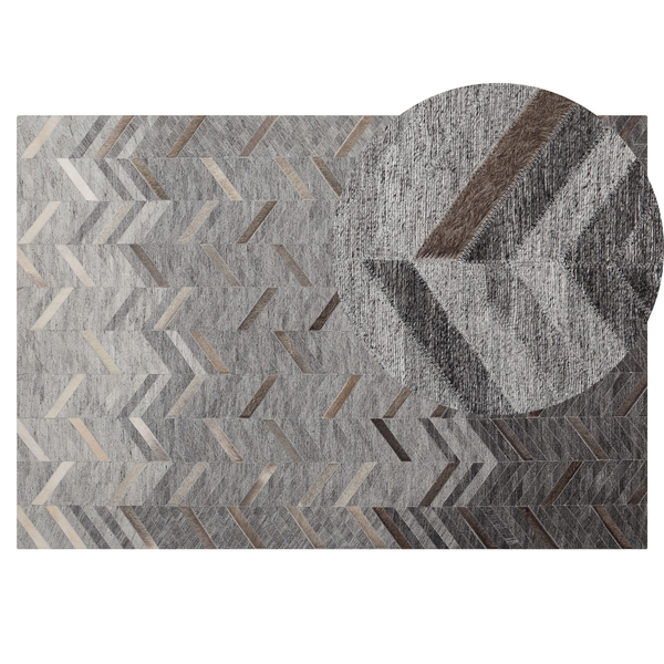 Teppich ARKUM Grau 140 x 200 cm