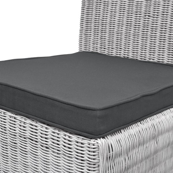 Beautissu Loft SK Stuhlkissen 45x40x5cm Graphitgrau (4tlg)
