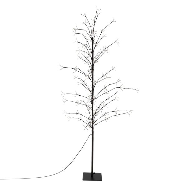 ECD Germany LED-Baum 180 cm mit 480 warmweißen LEDs, Lichterbaum mit Timer, Leuchtbaum Innen & Außen IP44, Beleuchteter Dekobaum, Baum mit Beleuchtung für Weihnachten, Flexibel Zweige, Weihnachtsdeko