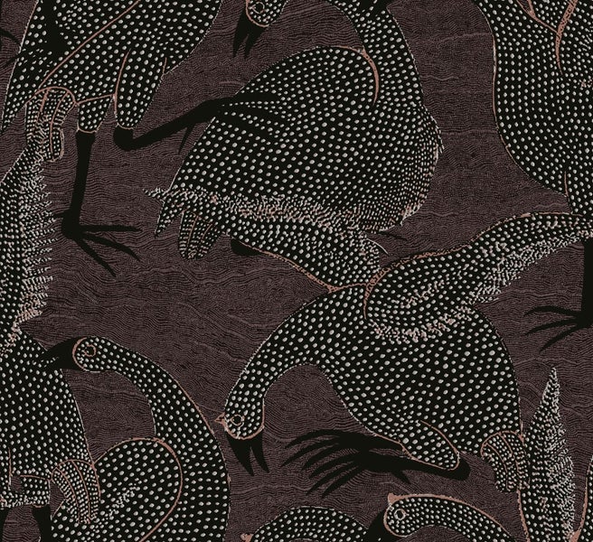 Masureel Tapete Tiere Schwarz - 70 cm x 10.05 m - 631598