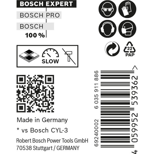 Bosch 10x Expert CYL-9 MultiConstruction Bohrer 8 x 80 x 120 mm - 2608900643