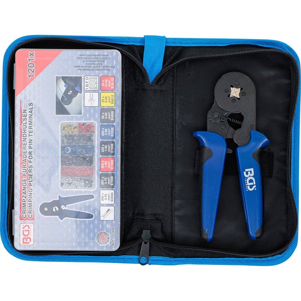 BGS technic Crimpzange für Aderendhülsen mit Pin Terminals im Set