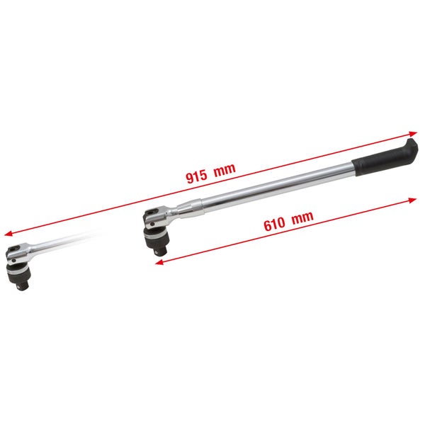 KS TOOLS Teleskop-Hebel mit Umschaltknarre 3/4 - 918.1805