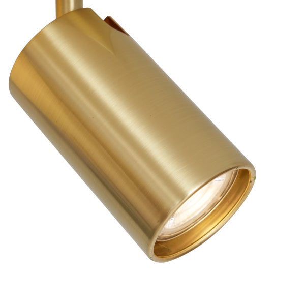 Goldfarbiger LED-Spot zur Deckenmontage