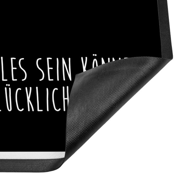 Mr. & Mrs. Panda 60 x 90 cm Fußmatte Fledermaus Flügel - Schwarz