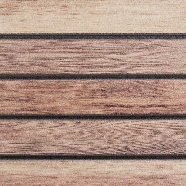 Fliese in Holzoptik mit Rillenstruktur für Wand und Boden