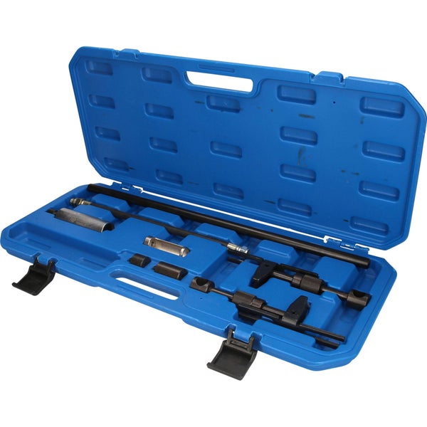 Ventilfeder-Demontagewerkzeugsatz im blauen Koffer