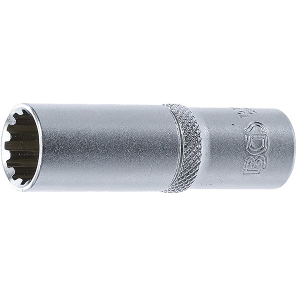 BGS Steckschlüssel-Einsatz Gear Lock tief Antrieb Innenvierkant 10 mm (3/8) SW 13 mm - 10353