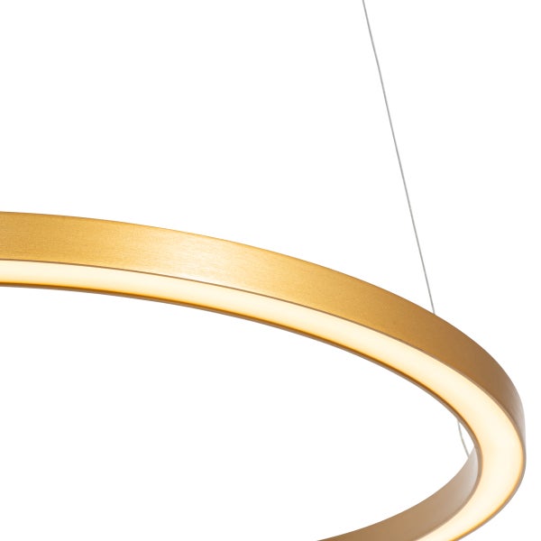 Runde LED Hängeleuchte aus Metall