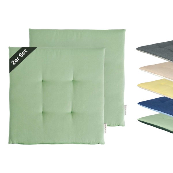 2er-Set Sitzkissen outdoor DOVE CHAIRPAD Grün 40 x 40 cm