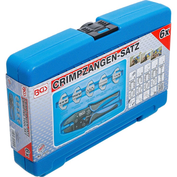 Crimpzangen Set im blauen Koffer von BGS technic