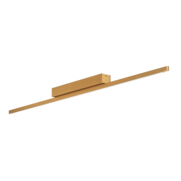 quitani LED Deckenleuchte Talon dimmbar (Modern) in Gold / Messing aus Aluminium (1 flammig, ) - Lampe Deckenlampe Küchenleuchte