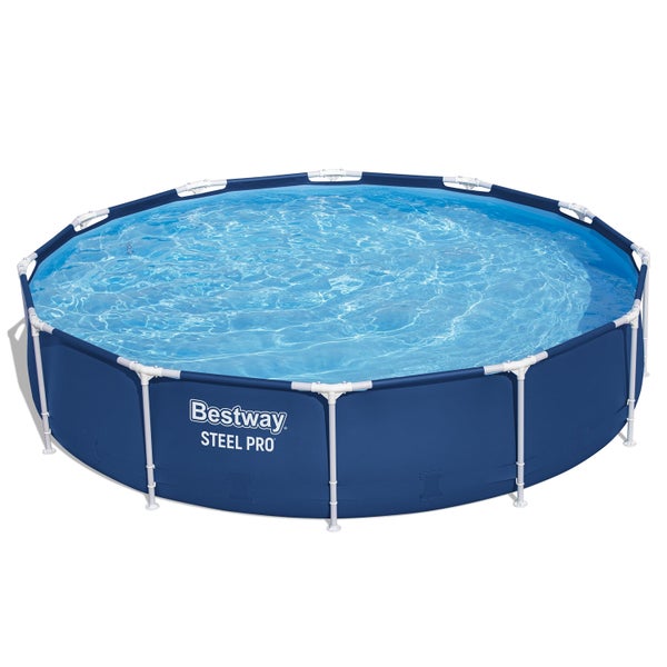 Bestway Steel Pro Frame Pool, rund, mit Stahlrahmen.