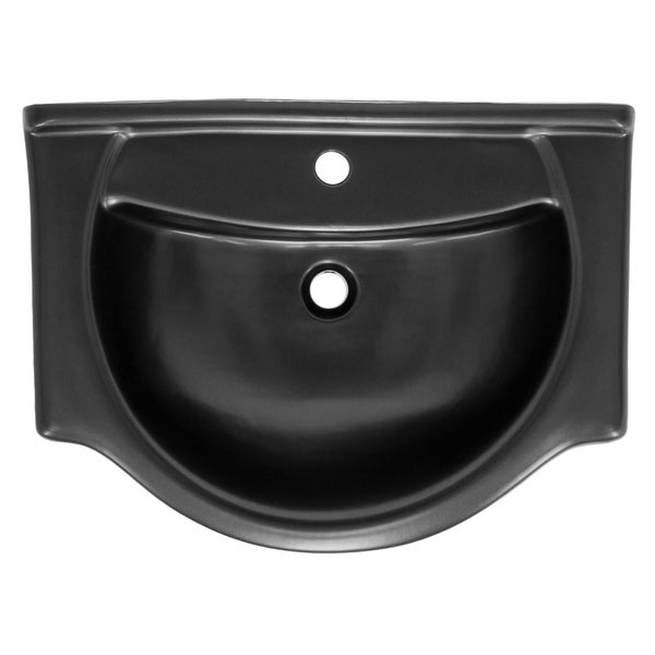 ML-Design Waschbecken Keramik Schwarz matt 67,5x51,5x21,5cm Oval mit Ablaufgarnitur, Einbauwaschbecken mit Hahnloch/Überlauf, Aufsatzwaschbecken Einbauwaschtisch Waschschale Waschplatz Handwaschbecken
