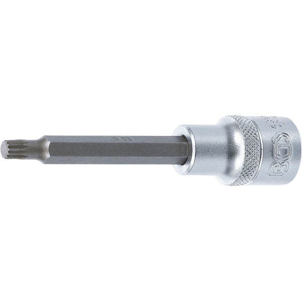 BGS Bit-Einsatz Länge 100 mm Antrieb Innenvierkant 12,5 mm (1/2) Innenvielzahn (für XZN) M6 - 4360