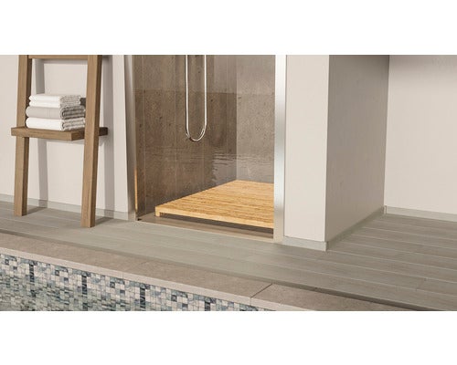 Sockelleiste PVC KU48L Rovere Talco 15x38,5x2400 mm