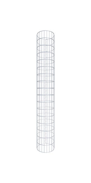 Gabionensäule Durchmesser 37 cm, MW 5 x 10 cm rund - Höhe: 1,70 m