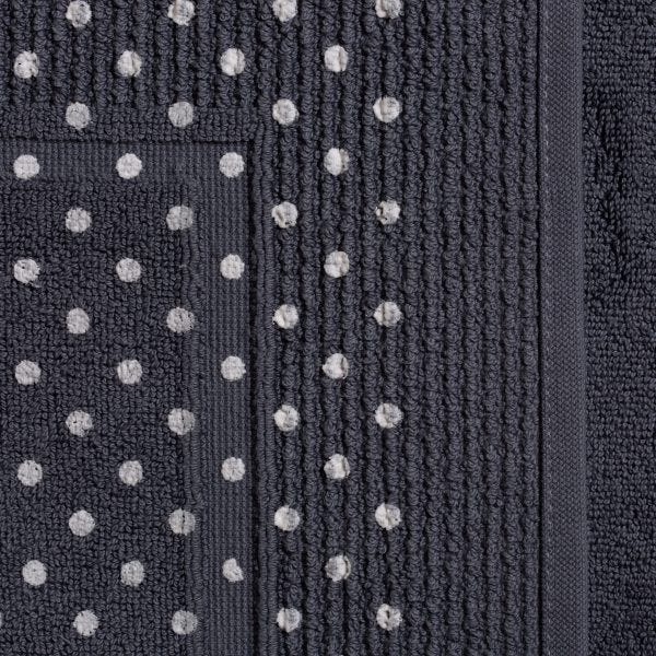 Baumwolle – Badteppich 900 x 600 mm in grauer Farbe, rutschfest| Teddy