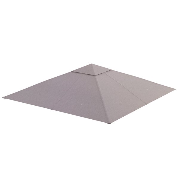 Outsunny Pavillondach, Ersatzdach für Pavillon, 2,98 x 2,95 m, Polyester, Beige