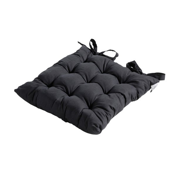 Sitzkissen Tuscany Basic schwarz - Ca. 46x46 cm - 4er-Set