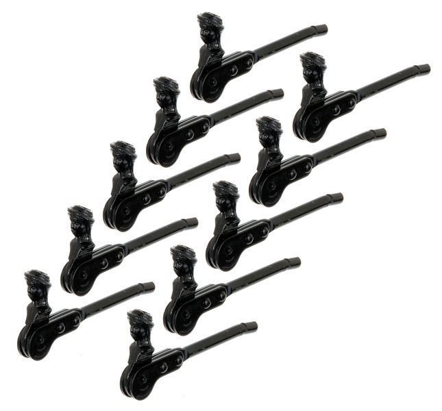 Set mit 9 Fensterfeststellern aus Metall mit Hebelmechanismus für Fenster