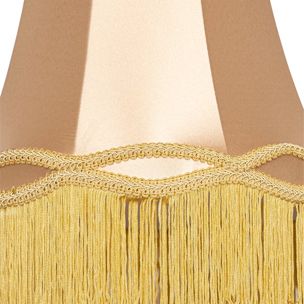 Lampenschirm aus Stoff gold 30 cm - Oma