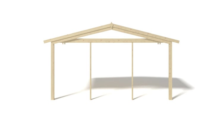 Überdachung für Veranden, Terrassen und Gartenhäuschen - 4x2m