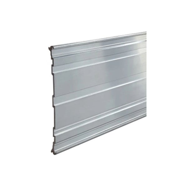 Aluminium Steckzaunlamelle mit Nut und Feder System für Sichtschutzzäune.