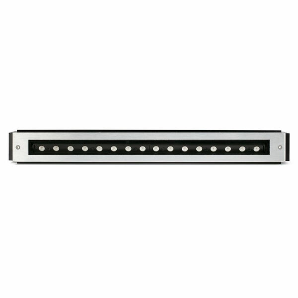 LED Bodeneinbauleuchte Falls in Edelstahl und Transparent 16W 1413lm IP67