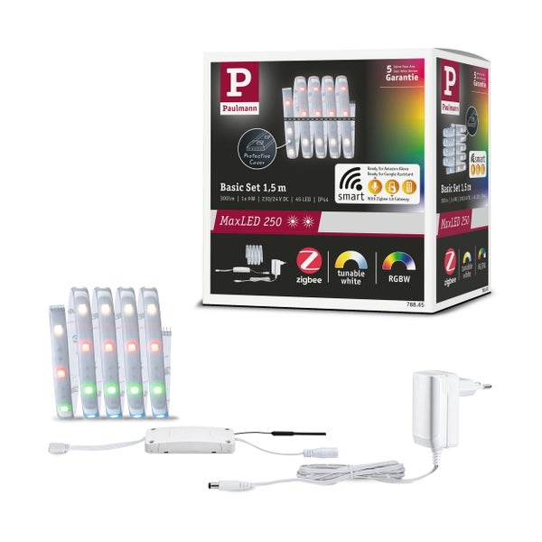 Paulmann MaxLED 250 Basis Set 1,5 Meter mit Zigbee 3.0 Gateway und Farbwechsel