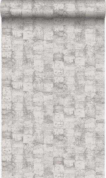 Origin Wallcoverings Tapete mit feiner Struktur Lila Grau - 53 cm x 10.05 m - 347356