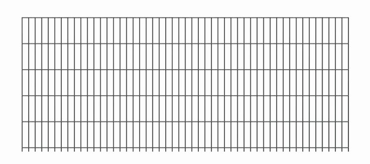 Doppelstabmattenzaun aus Metall für den Garten