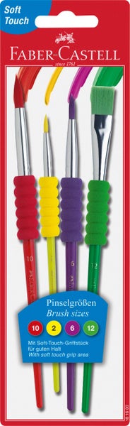 Faber-Castell Pinsel Softgriff 4er Set