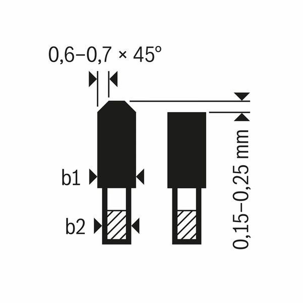 Bosch Kreissägeblatt für Akkusägen Expert for Aluminium, 254 x 2,4/1,8 x 30, 78 Zähne - 2608644687