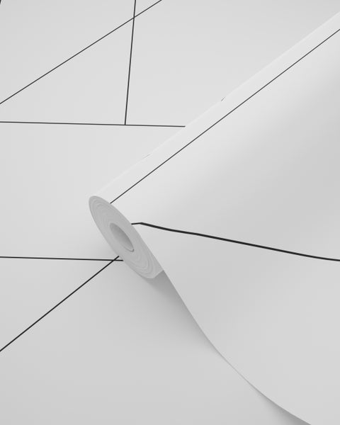 Tapetenrolle mit grafischem Muster aus Linien