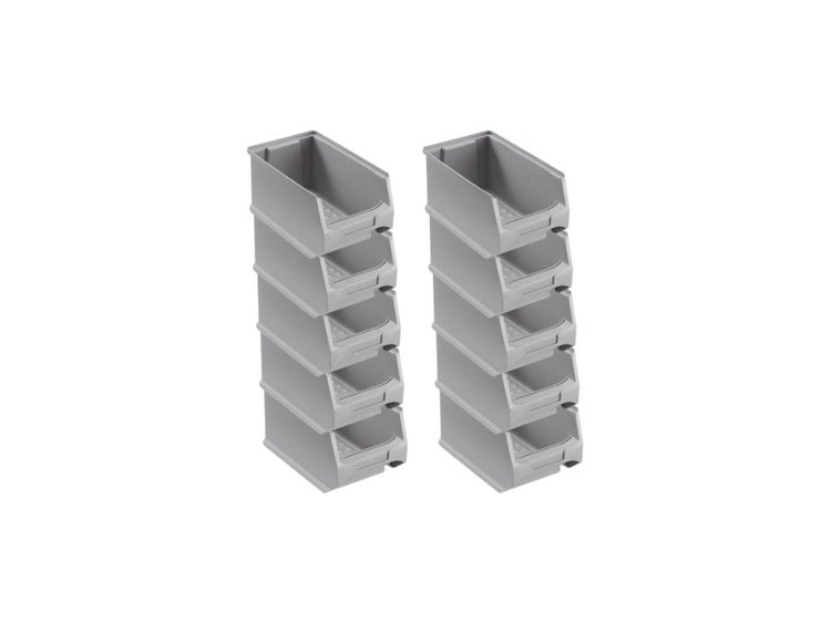 PROREGAL Graue Sichtlagerbox 3.0 HxBxT 12,5 x 14,5 x 23,5 cm 2,8 Liter Sichtlagerbehälter Sichtlagerkasten Sichtlagerkastensortiment Sortierbehälter