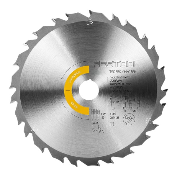 Festool Sägeblatt für Holz, 160 Millimeter