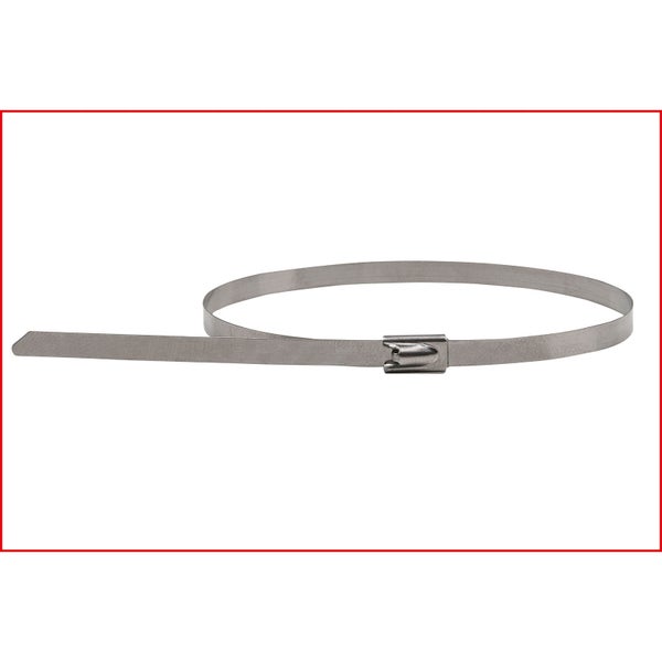 KS TOOLS Edelstahl Kabelbinder mit Kugelverschluss 4,6 x 500 mm 100 Stk. - 115.1594