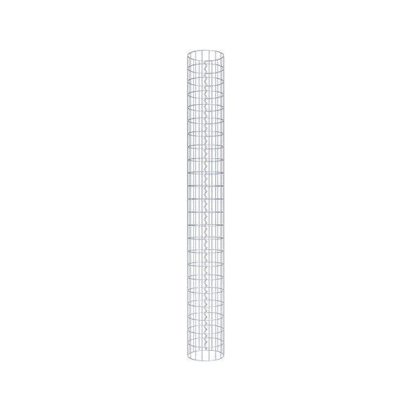 Gabionensäule Durchmesser 27 cm, MW 5 x 10 cm rund - Höhe: 2,30 m