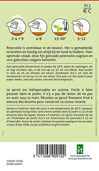 Informationen zur Aussaat von Petersilie