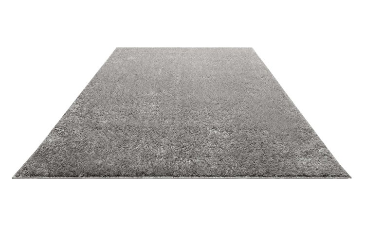 Teppich Hellgrau Hochflor Flavio Homie Living 200x200 cm