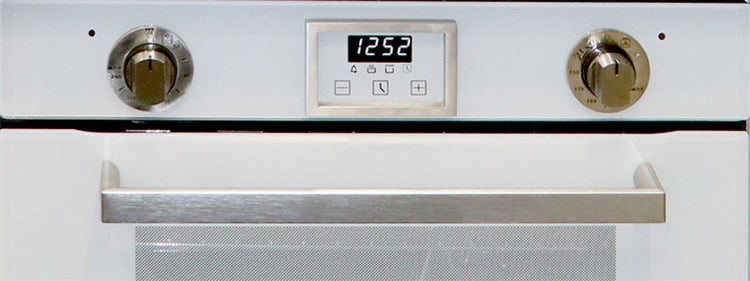 Einbaubackofen Bedienblende mit Digitalanzeige und Drehreglern
