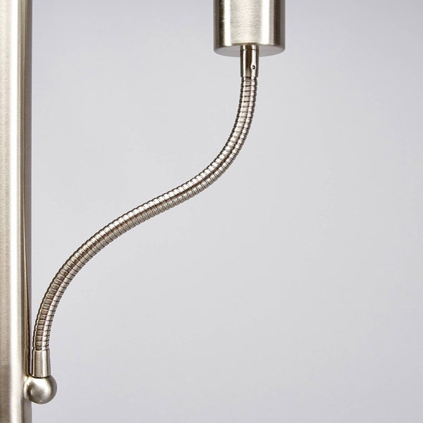 Detailaufnahme einer Leuchte mit flexiblem Arm